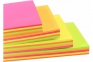 Блок для записей 76x100 мм. Alingar, с клеевым краем, 5 цветов (по 100л.), неоновые цвета, ассорти (AL8117) 0