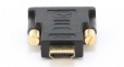 Переходник HDMI-DVI Cablexpert A-HDMI-DVI-1, 19M/19M, золотые разъемы 0