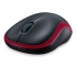 Мышь Logitech M185 (черный/красный), беспроводная 0