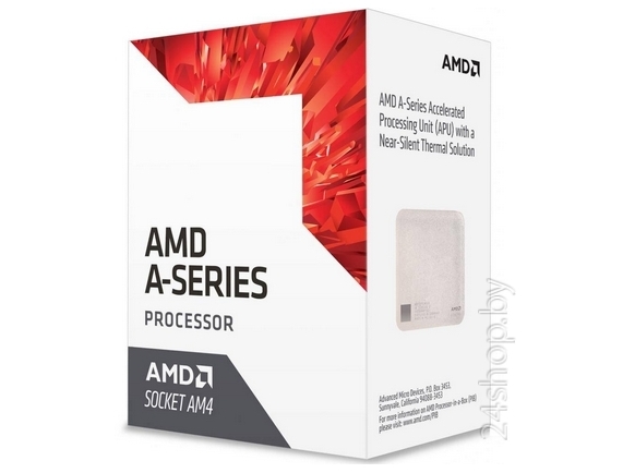 Процессор AMD CPU Bristol Ridge A6 2C/2T 9500 (3.5/3.8GHz, 1MB,65W,AM4) box, Radeon R7 Series AD9500AGABBOX