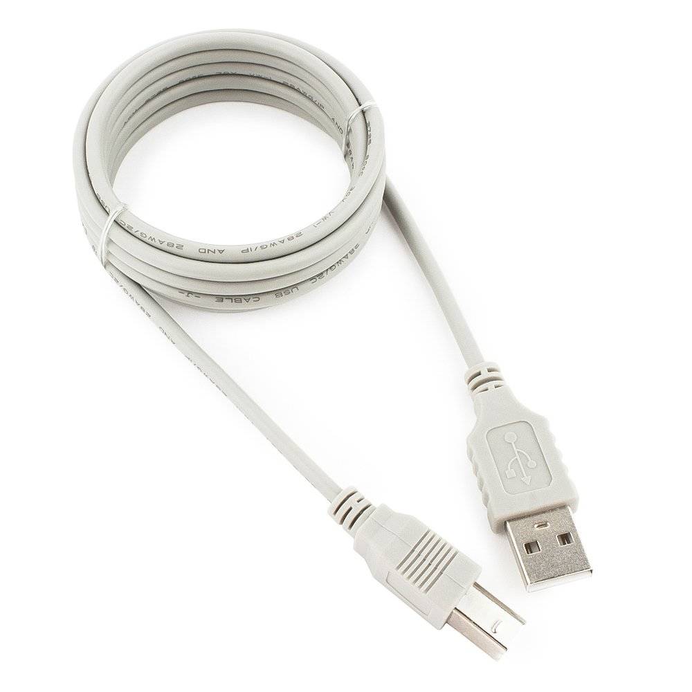Кабель USB 2.0 Pro Cablexpert CC-USB2-AMBM-6-N, AM/BM, медь 1,8м, серый, пакет Кабель USB 2.0 Pro Cablexpert CC-USB2-AMBM-6-N, AM/BM, медь 1,8м, серый, пакет