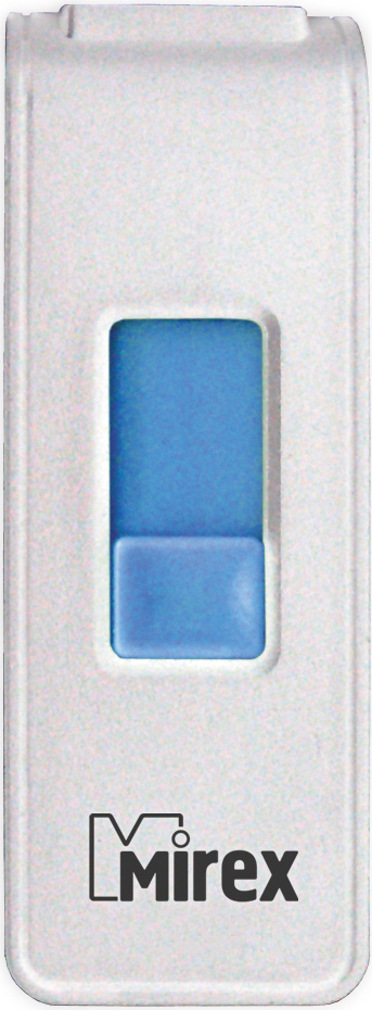 Флэшка 16 GB накопитель Mirex SHOT WHITE (ecopack)