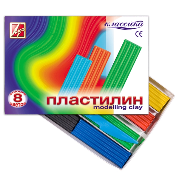 Пластилин 8 цв. 