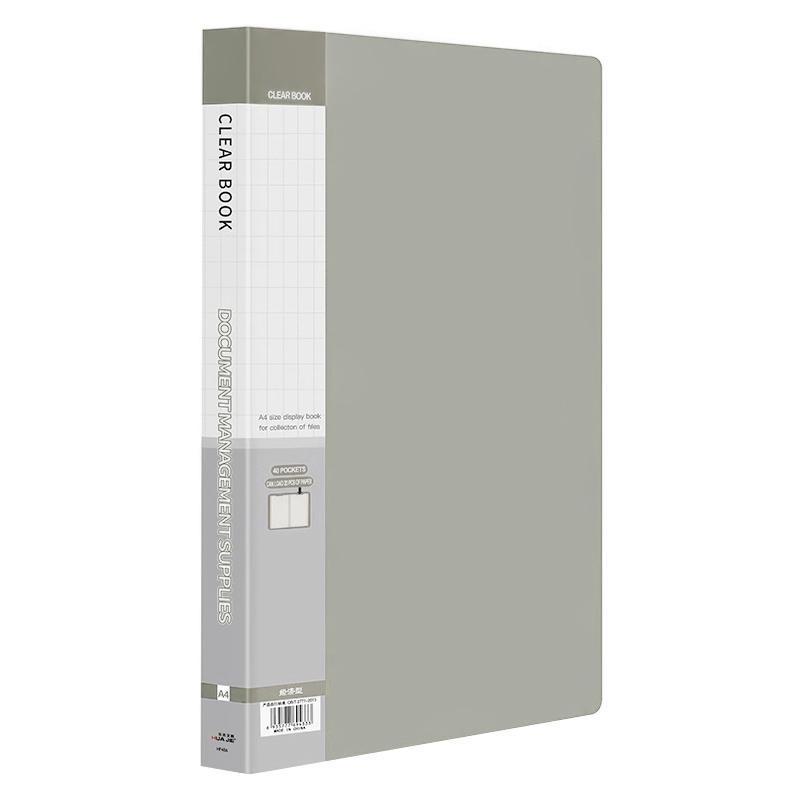 Папка для бумаг A4 Attomex, на 40 карманов, ассорти