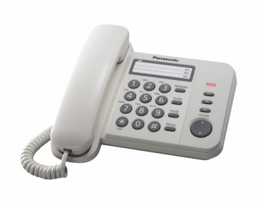 Телефон проводной Panasonic KX-TS2352RUW