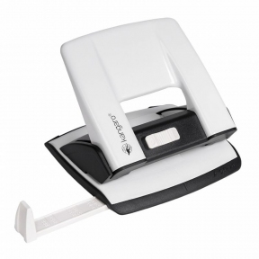 Дырокол 20л. "Aion - 20/S" Kangaro лин., белый металлик