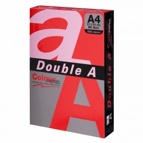 Бумага цветная A4 80г/м 500л. "DOUBLE A"  темно-красный (Red)
