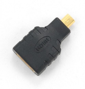 Переходник HDMI-microHDMI Cablexpert A-HDMI-FDML, 19F/19M, угловой, золотые разъемы