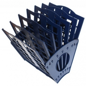 Лоток для бумаг 6 отделений, универсальный, "ВЕЕР-7" (чёрный)