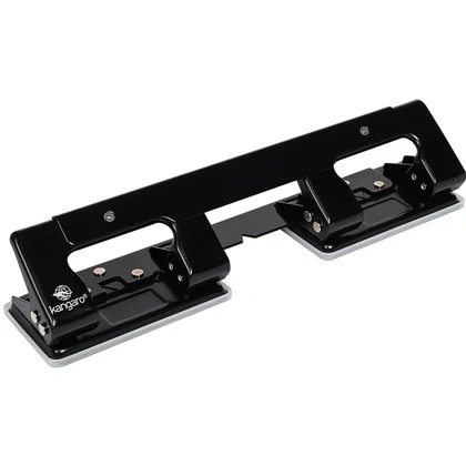 Дырокол Kangaro "4-Holes" 12л. 4 отв., черный