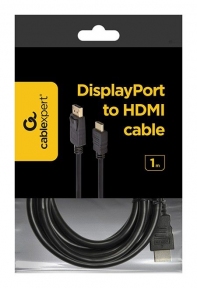 Кабель-переходник DisplayPort-HDMI Cablexpert CC-DP-HDMI-1M, 1м.