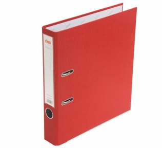 Папка-регистратор A4 50 мм. "CLASS", ПВХ, уголки металл красная арт. А0311-RD