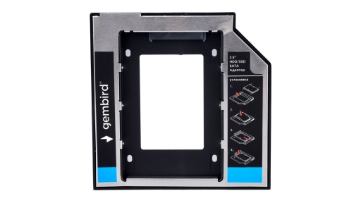 Адаптер низкопрофильный MF-95-02 для 2,5-дюймового накопителя в отсек 5,25 дюйма, 12мм