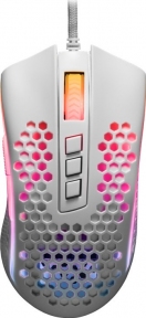 Мышь Redragon Storm RGB, проводная, игровая,  12400dpi, легкая белый Артикул M808W-RGB