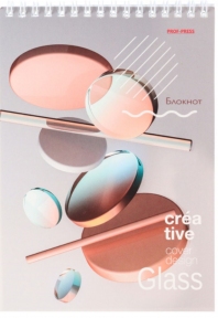 Блокнот A5 40 л., на спирали, Proff-Press "Креативные идеи", ассорти (Б40-6799)