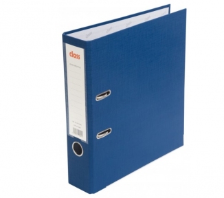 Папка-регистратор A4 75 мм. "CLASS", ПВХ, уголки металл темно-синяя арт. А0312-DBL