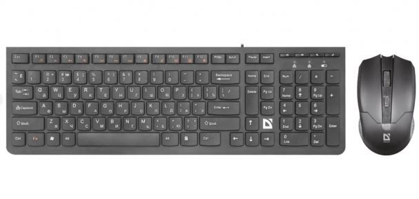 Набор (клавиатура+мышь) Defender Columbia C-775 черный,беспроводной