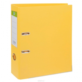 Папка-регистратор 75 мм ПВХ жёлтый