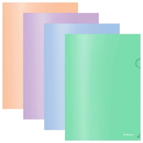Папка-уголок A4 ErichKrause "Matt Pastel Bloom" непрозрачная, ассорти (арт. 61133)