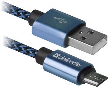Кабель USB Defender USB08-03T (синий)
