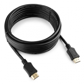 Кабель HDMI Cablexpert CC-HDMI4L-10M, 10м, v2.0, 19M/19M,  серия Light,  черный,позол. разъемы,экран, пакет