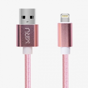 Кабель Miru USB Lightning (6034) розовый