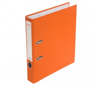 Папка-регистратор A4 50 мм. "CLASS", ПВХ, уголки металл оранжевая арт. А0311-OR