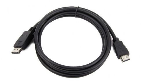 Кабель-переходник DisplayPort-HDMI 1.8м Gembird экранированный черный (CC-DP-HDMI-6)