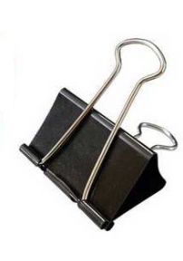 Зажим для бумаг 75 мм. Attomex, черный (арт.4131501)