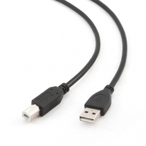 Кабель USB 2.0 Pro Cablexpert CCP-USB2-AMBM-10 AM/BM. 3м экран, черный, пакет