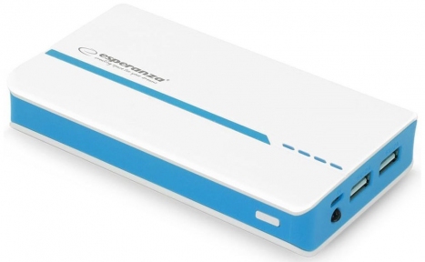 Аккумулятор внешний ESPERANZA ATOM 11000 white/blue