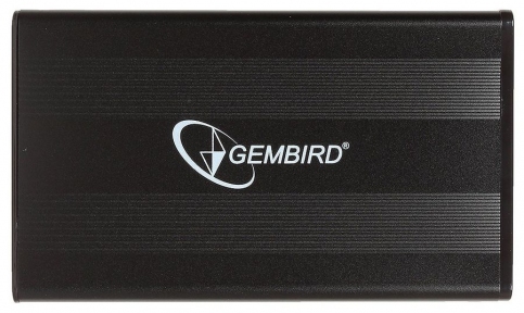 Бокс внешний  для HDD 2,5" Gembird EE2-U2S-5,черный, USB 2.0, SATA