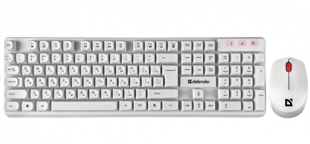 Клавиатура+мышь MILAN C-992 RU WHITE 45994 DEFENDER