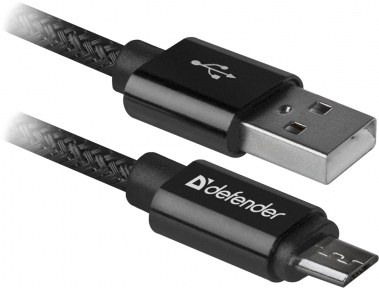 Кабель USB Defender USB08-03T (черный)