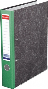 Папка-регистратор A4 50 мм Attomex, мрамор, зелёный