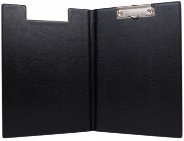 Планшет с зажимом A4 ПВХ, картон, карман-уголок, черная арт. 2118-107