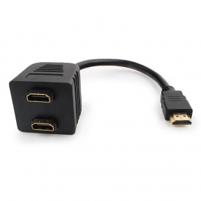 Разветвитель HDMI Cablexpert DSP-2PH4-002, HD19F/2x19F, 1 компьютер => 2 монитора, пассивный, Full-HD, 3D, 1.4v DSP-2PH4-002