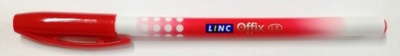 Ручка шариковая "Linc Offix" красный стержень 0.3 мм. (арт. 1500RED)