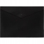 Папка конверт на кнопке A4 Kanzfile, черная (арт. КНК-150-ПП)
