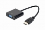 Переходник HDMI-VGA Cablexpert A-HDMI-VGA-04, 19M/15F, длина 15см.