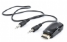 Переходник HDMI-VGA Cablexpert A-HDMI-VGA-02, 19M/15F, Jack3.5 аудиовыход