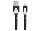Кабель Esperanza EB176K BRAIDED MICRO USB 2.0 FLAT CABLE A-B M/M 1.0M BLACK