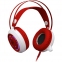 Гарнитура игровая Redragon Sapphire red+white, кабель 2,5 м