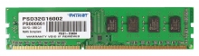 Модуль памяти  DDR3-1600 2GB PC-12800 Patriot PSD32G16002
