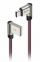 Кабель USB 2,0 - USB type-C 1м, угловой, тканевая оплетка