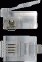 Коннектор телефонный RJ12 6P4C арт. TWT-PL 12-6P4C